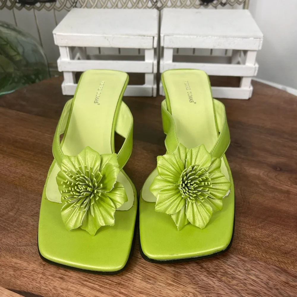 Pierre Dumas Melody Womens Slide Thong Sandals size 8.5. - Picture 3 of 11